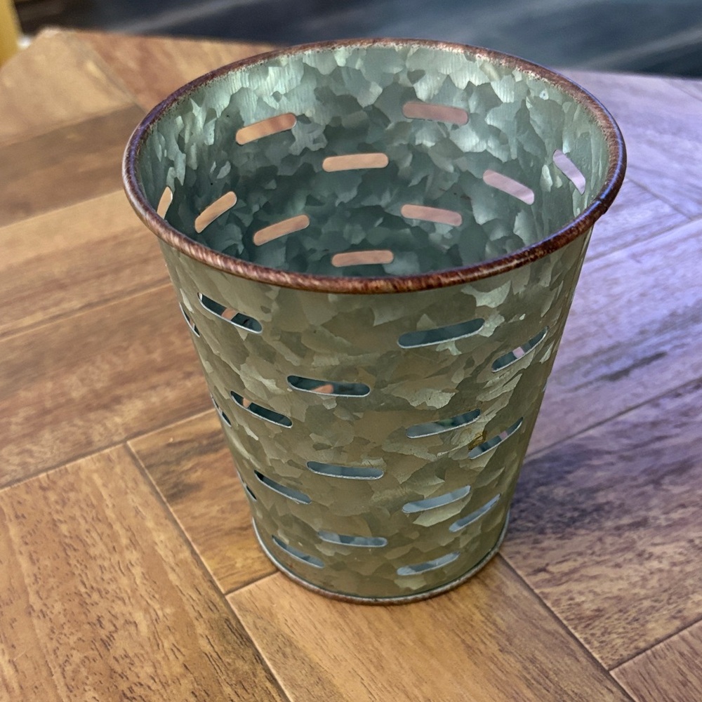 Rustic Metal Candle Holder
